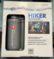 Katadyn 8018270 Hiker Carbon Microfilter Water Filtration System New In Box Gray