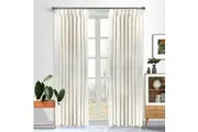 Bamboo Blockout Pinch Pleat Curtains Taupe