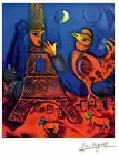 Chagall, "Bonjour Paris 1972" Lithograph