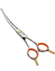 Fenice Peak 6'' Small Curved Scissors Lightweight Dog and Cat Grooming Scissors