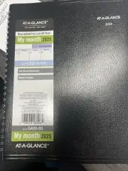 AT-A-GLANCE 2025 Planner, Monthly, 7" x 8-3/4", Medium, DayMinder, Black (G40...