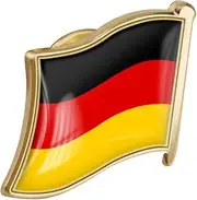 [SAFIGLE] German Flag Brooch Metal Lapel Pin for Clothes Durable Design for Patriotism Events Collectible Souvenir Easy Clip for Men Women
