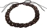 [Baluue] Handmade Woven Coconut Shell Belt Waistband Vintage Inspired Fashion Accessory for Unique Outfits Simple and Elegant Design for Versatile Styling
