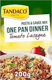 Tandaco Tomato Lasagne One Pan Dinner Ready To Eat Meal 200g