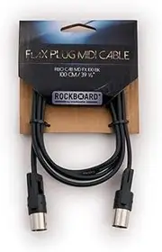 RockBoard 5pin DIN Flat MIDI Patch Cable - Digital Signal Patching - 1m