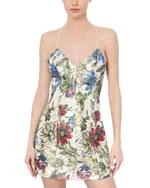 Alice and Olivia Tayla Structured Lantern Dress