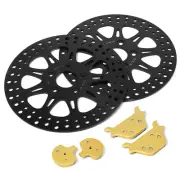 11.5" Front Rear Brake Rotors Pads for Harley Softail FXST FLSTF FLSTC 1987-1999