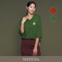 在飛比找momo購物網優惠-【MEDUSA 曼度莎】現貨-Icare 素色抽繩七分袖po