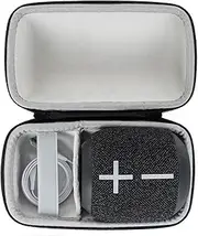 Hard Travel Case Compatible with Ultimate Ears Wonderboom 4 / Wonderboom 3 Portable Bluetooth Speaker, Case Only - Black YC80010