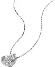 Fossil Women's Sterling Silver or Silver-Tone Stainless Steel Pendant Chain Necklace for Women