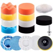 16 Pieces 3 Inch Buffing Pads Foam Polishing Pad Kit Polisher Pads Buffer Polish