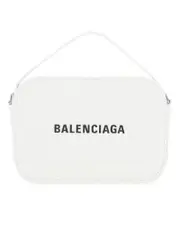 Balenciaga Everyday XS Camera in Crocodile Embossed White