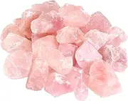 Rose Quartz Crystals, Raw Crystals Bulk, Gem Stones Rocks Crystals, Tumbled Stones and Crystals Bulk, Rock Collection, Chakra Stones, Healing Crystals, Raw Crystals, Minerals Rocks Crystals(464g)