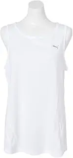 Puma TRN EDGE Tank 525207 Women's Gym, Exercise, Sports, Training T-Shirt, 24 Spring and Summer Colors, White (02), 24 Spring Summer Color Puma White (02), L