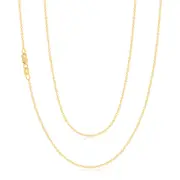 9ct Yellow Gold 45cm Cable Chain