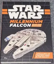 Disney Star Wars Millenium Falcon Book and Mega Model -New