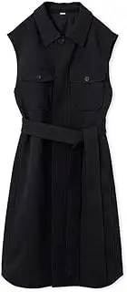 Mila Owen(ミラオーウェン) Mirowen 09WFV251140 Women's River-Like Ten Collar Long Vest