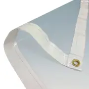 06' X 20' Clear PVC Vinyl Tarp (Finished Size 5'6" X 19'6")