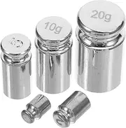 CIYODO 5pcs Digital Scale Calibration Weights High Accuracy Steel Weights for Balance Calibration Set of 1g 2g 5g 10g 20g Portable Reliable