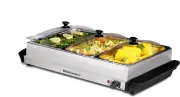 Gourmet EWM-6171 Triple 3 X 2.5 Qt. Trays, Buffet Server, Warmer Temperature Co