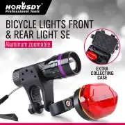LED Bike Bicycle Front Head Light Headlight lamp + Rear Tail FLashlight Torch