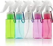 empty spray bottle for hand sanitizer, travel bottle with keychain ,small spray bottle, mini spray bottle, empty spray bottle with leak-proof and refillable, 5pcs（2oz/60ml）