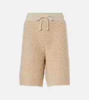 [Loro Piana] Loro Piana Cocooning cashmere shorts AU 16 beige
