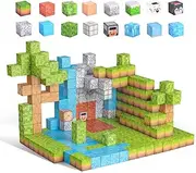 Hohhoo Magnetic Blocks - 108 PCS Magnetic Building Blocks & Tiles Set, Mini Cubes for Kids, STEM Montessori Sensory Toys, Educational Stacking Game for Boys & Girls Age 3-12