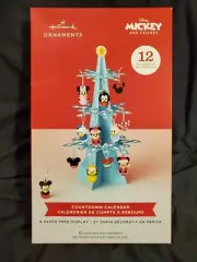Hallmark Disney Mickey &Friends Countdown Calendar Mini Ornaments