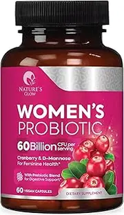 Probiotics for Women, Probiotic with 50 Billion CFU, Multi Strains to Support Immune, Digestive, Feminine Vaginal and Urinary Health, Shelf Stable, Delayed Release, No Soy Gluten Dairy - 60 Capsules