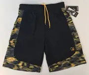 And1 Mens Shorts Basketball Gym Premium 10" Inseam S M L 2XL 3XL 4X Yellow Black