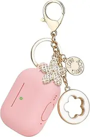 [VOTILE] Case for Airpods Pro 2 Case with Cute Bling Keychain, Silicone Protective Case Cover for Airpods Pro 2nd Generation Case Earpod Pro Cases Women Girls for Apple Air pod Pro 2 (2022) - Pink