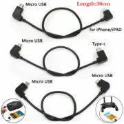OTG Micro USB cable 30cm for DJI Spark Mavic Mini Pro Air fr iPhone iPad RC Dron