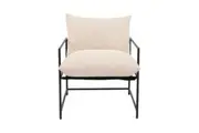 Candy Arm Chair White - 100% Polyester