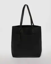 Black Selena Tassel Tote Bag