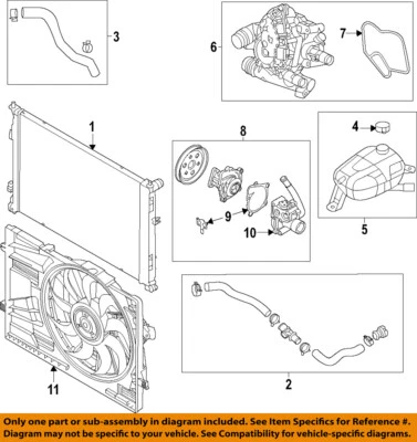 HYUNDAI OEM 20-25 Santa Fe Cooling Water Pump-Water Pump 251102S000 (for: Hyundai)