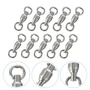 20 Pcs Carp Fishing Swivels Eight Figure Ring Connector Spinner