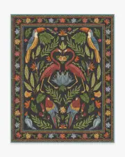 245' x 305' | Machine Washable Runner Rug | Kid & Pet Friendly | Indoor Rug | Iris Apfel Birds Of A Feather Tufted Rug | Ruggable