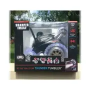Sharper Image RC 360° Thunder Tumbler Rally Car New Black Wireless