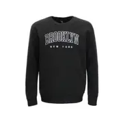 FIL Men's Unisex Fleece Crew Neck Sweater Jumper Pullover Embroidered - Brooklyn/New York