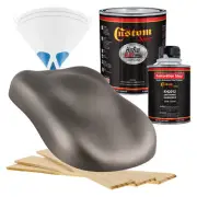 HOT ROD FLATZ Graphite Gray Metallic Quart Kit URETHANE Flat Auto Car Paint Kit
