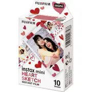 Fujifilm Instax Mini Heart Sketch Film 10 Pack