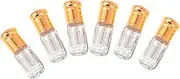 SAFIGLE 6Pcs Essential Oil Roller Bottles Refillable Perfume Containers with Balls Leak Design for Travel DIY Fragrances and Everyday Use