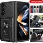 Armor ShockProof Ring Holder Case For Samsung Galaxy Z Fold6 Fold5 Fold4 Cover