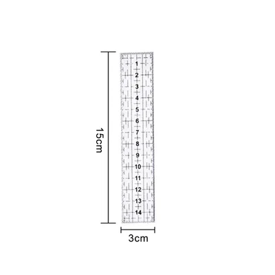 1/2Pcs 15Cm Quilting Patchwork Ruler Fabric Cloth Cutting Ruler Acrylic Sewing R