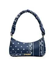 Jacquemus Le Bisou Bandana in Print Navy Paisley