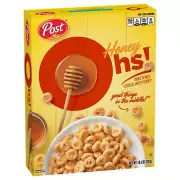 Post Honey Ohs! cereal Filled Ohs Breakfast Cereal Breakfast 10.5 oz pack 4