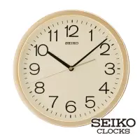 在飛比找momo購物網優惠-【SEIKO 精工】金色光感外框-時鐘掛鐘(SEIKO、掛鐘