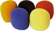 Vaguelly 5pcs Microphone Windscreen Covers Handheld Stage Mic Windshield for Karaoke Ktv Conference Rooms and Performances Random Color Random Color