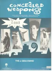 THE J. GEILS BAND-CONCEALED WEAPONS--SHEET MUSIC-1984-EXTREMELY RARE-NEW ON SALE